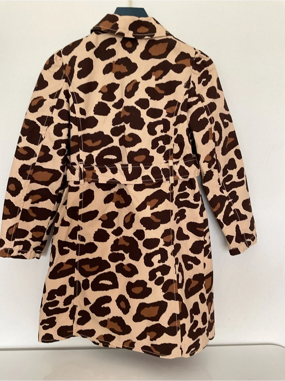 Gymboree Kids Leopard Print Trench Coat - Brown/Beige Size M(7-8)